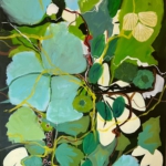 Gartengeflüster-Nr. 8, 120 x 80 cm, Acryl auf Leinwand